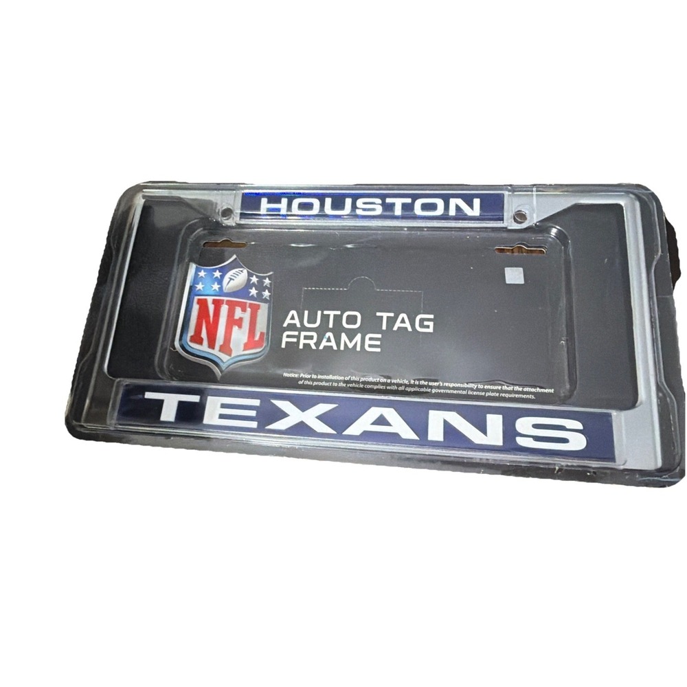 New Houston Texans NFL Football League License Plate Frame